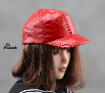 1/6 נקבה כובע בייסבול אדום ילדה כובע העור דגם כובע כובעים מגמה בובה אחד כובע פלסטיק 12