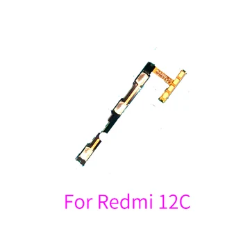 10PCS Xiaomi Redmi 12C Swith כוח על עוצמת הקול בצד כפתור המפתח להגמיש כבלים
