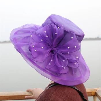 2023 הגעה חדשה אלגנטי הכנסייה אישה כובעים קנטאקי יומי כובע Fascinator כלה מסיבת התה החתונה בנות אלגנטי Fascinator הכובע