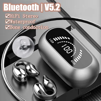 2023 חדש TWS Bluetooth 5.2 Wireless אוזניות הולכה עצם מוסיקה רעש מבטל אוזניות ספורט להתקשר אוזניות עם מיקרופון