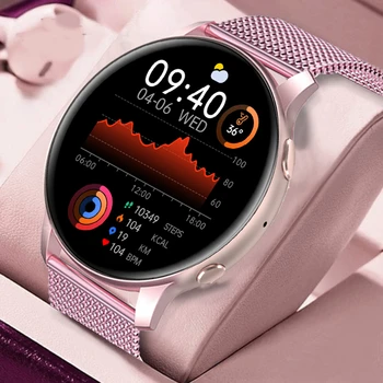 2023 חדש אופנה נשים שעון חכם קצב הלב לחץ דם רב תכליתי ספורט גברים אישה עמיד למים Smartwatch נשים
