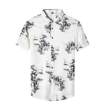 2023 קיץ חדשה הדפס פרחים גברים החולצה של עסקי מזדמן אופנה גברים חולצות בגודל M-XXXL B590901166