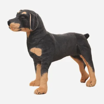 25-70cm ענק מציאותי כלב צעצוע מציאותי חיות פרווה לכלב הכלב צעצועי קטיפה מתנה לילדים