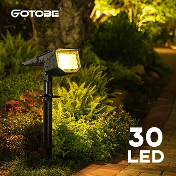30 LED RGB חיצונית סולארית דשא אורות אור לשלוט שמש נוף זרקורים IP65 עמיד למים גן נתיב וילה אור מנורת קיר