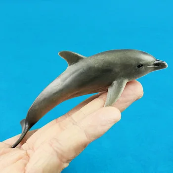 3pcs PVC דמויי-חיים החיים בים דמויות קופצות הדולפין הימי האורגניזם מודלים ילדים קוגניטיבי צעצועים, חיות קטנות אוסף מתנה
