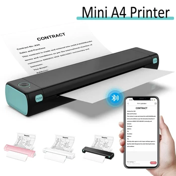 A4 Bluetooth נייר תרמי מדפסת M08F נייד העברה תרמית תמיכה המדפסת טלפון חכם ומחשב נייד Inkless מדפסת אלחוטית