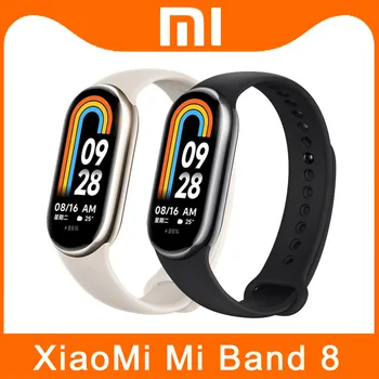 ( CN ) נוסח Xiaomi Mi Band 8 חכם הצמיד 7 צבע AMOLED Miband 8 החמצן בדם כושר Traker Bluetooth ספורט שעון חכם