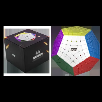 Diansheng Gigaminx 5x5 Megaminx הקוביה אוסף טוויסט פאזל cubo Magico יום הולדת אשוח רעיון מתנה