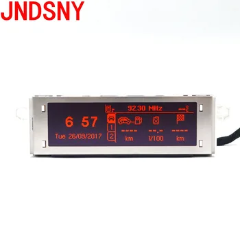 JNDSNY אדום תמיכה במסך ה-USB ו-Bluetooth תצוגה אדום לפקח 12 pin עבור פיג ' ו 307 207 408 סיטרואן C4 C5 אדום המסך.12 פינים