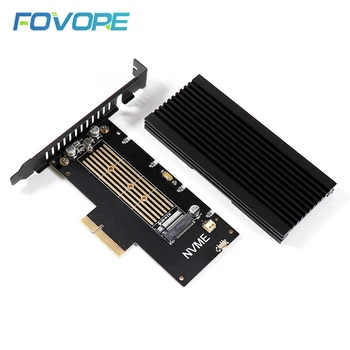 M. 2 PCI-e מתאם מ ' מפתח NVMe NGFF M. 2 SSD 2280 ל PCI-e X4 מתאם M2 PCI e PCI express ממיר כרטיס עם קירור גוף קירור