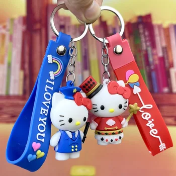 sanrio הלו קיטי מחזיק מפתחות kuromi cinnamoroll Keyring skzoo תפר משלוח חינם בלואי דברים plushie אביזרים נשים