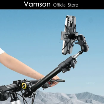 Vamson אופניים לטלפון נייד בעל אנטי להחליק Selfie מקל הכידון הר הסלולר סוגר Rotatable תמיכה אופניים אביזרים