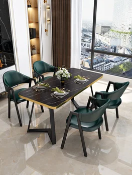 אור ומפנקת ארוחה שולחן כיסא שילוב איטלקי פשוט ומתן חלב הקבלה חנות תה רשת מפורסמת השולחן