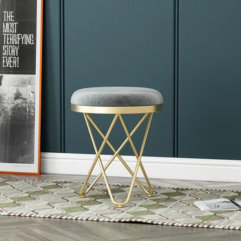 ארגונומי מתכת כסא מטבח שולחן איפור נורדי Metalic זהב הסלון טרקלין הכיסא מעצב עיצוב הכיסא רהיטים