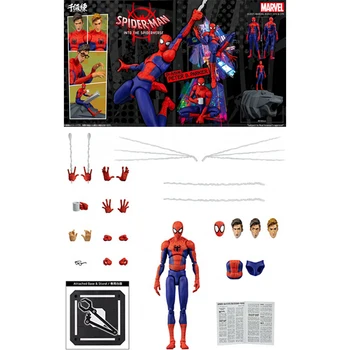 במלאי סנטינל Sv-סדרת פעולה פיטר פארקר מרוול ספיידרמן: לתוך Spider-Verse המקורי אנימה להבין את מודל צעצועים 16Cm