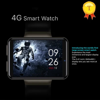 הגעה חדשה אמיתי 4G שעון חכם טלפון 3GB+32GB קצב הלב ספורט IP67 עמיד למים עם מסך גדול, bluetooth שעון חכם אנדרואיד גברים