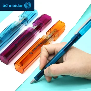 הגרמני החדש שניידר עט נובע BK406 צבע שקוף המקל EF החוד דיו בולם/דיו להחלפה שק ציוד משרדי