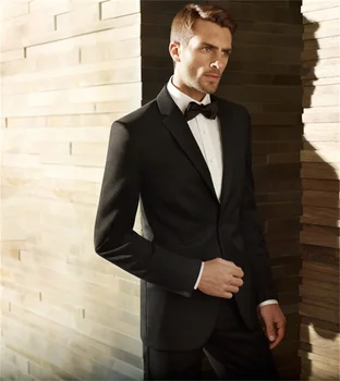 החתן גריי Chaocoal טוקסידו דש חתונה חליפה של גבר אופנה שושבין/חתן נשף רשמית בגדים (ז ' קט+מכנסיים+עניבה)