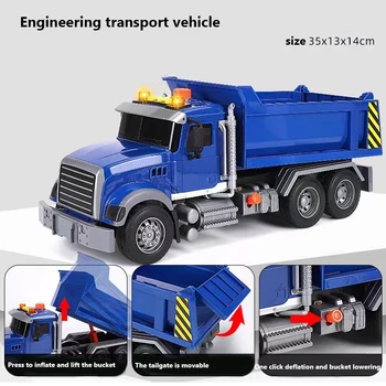 חדש מנופחים משאית סימולציה הנדסת רכב למשאית גדולה של ילדים משאית דגם של מכונית צעצוע מתנה