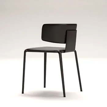 יוקרה שחור נייד כיסא מעצבים סקנדינבים המשרד איפור מדי פעם כיסאות קומה Sillas De Comedor מסעדה רהיטים DC073 WYH