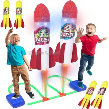 ילדים אוויר לחץ דריכה טילים דוושת משחק ספורט תחת כיפת השמיים ילדים ליגת משגר שלב משאבת ילדים הרגל משפחה המשחק צעצוע