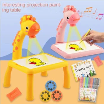 ילדים ההקרנה של השרטוט ניתן למחיקה ציור TableDrawing לוח התינוק שולחן העבודה Dropshipping הגשמה זרוק משלוח