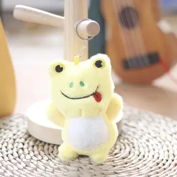 מעולה צפרדע קטיפה מחזיק מפתחות תרמיל תליון צפרדע צעצוע קטיפה מקסימה לקישוט
