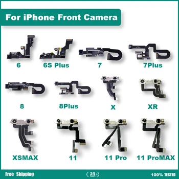 מצלמה קדמית לאייפון 7 7Plus 8 8Plus מצלמה קדמית להגמיש כבלים מצלמה לאייפון X XR XSMAX 11 11Pro 11Promax המצלמה להחליף