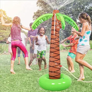 מתנפחים ממטרה סימולציה עץ קוקוס PVC חמוד יפה מעיין צעצוע סילון מים דקל תרסיס מים לילדים ילדים