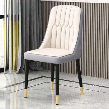 נוח כסאות אוכל עמיד לחות הוכחה סלון עור הכיסא נורדי ארגונומי Sillas פשטות רהיטים ZLXP