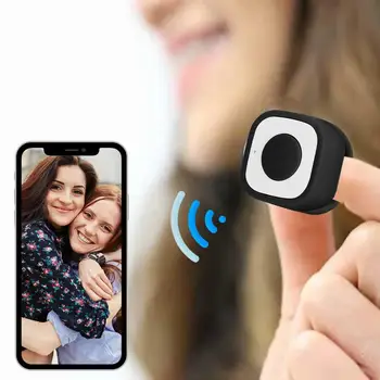 נייד MiNi Bluetooth4.0 טלפון סלפי שלט רחוק תריס הטבעת חכם אלחוטי שליטה מרחוק הטבעת עבור IOS