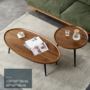 סקנדינבי מינימליסטי שולחן קפה הדירה משק מודרני עגול יצירתי הספה בצד האור יוקרה שילוב