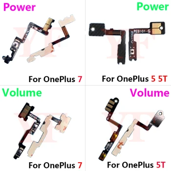 עבור Oneplus 1+ 5 1+ 5T 1+ 6 1+ 7 1+ 7 Pro אחד ועוד 5 5T 6 7 Pro כוח על עוצמת הקול בצד כפתור המפתח להגמיש כבלים חלק