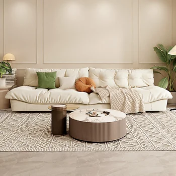 ענן ספה איטלקית מינימליסטי טכנולוגיה פלנלית משפחתי קטן הנורדית המודרנית מעצב רהיטים למטה