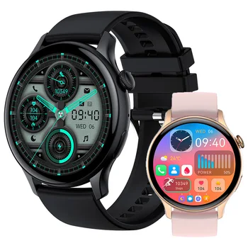 שעון חכם גברים NFC Bluetooth שיחה Smartwatch נשים עמיד למים 30 יום בכלא המתנה 2023 חדש 1.43 אינץ ' 466*466 HD Amoled מסך