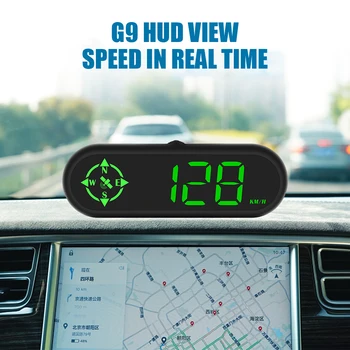 תצוגה עילית אוניברסלי G9 עם GPS מצפן מעל למהירות השעון המעורר הוביל האד מד המהירות.
